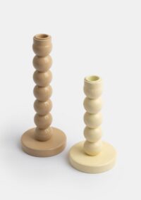 DOTS kandelaar h18,5cm - Light ivory - Afbeelding 3