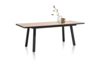 Avalox, table de bar &agrave; rallonge 160 (+ 50) x 98 cm - couleur natural - 4 pied - Image 2