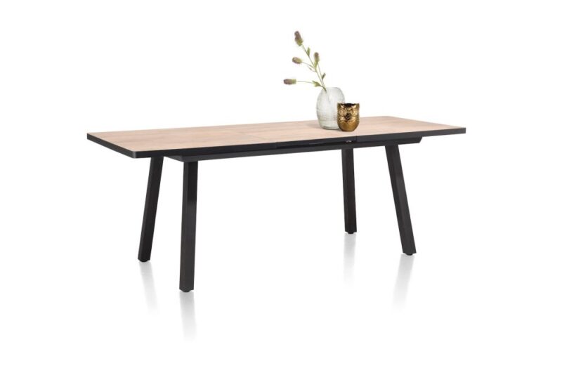 Avalox, Table De Bar &Agrave; Rallonge 160 (+ 50) X 98 Cm - Couleur Natural - 4 Pied - Image 2