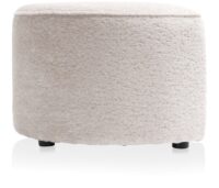 Roan pouf maan H44cm - Creme - Image 2