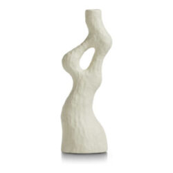 Debra vaas H32cm - Cremekleurig