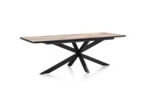 Avalox, table à rallonge 190 (+ 60) x 98 cm - couleur driftwood - centrale pied - Image 2