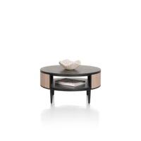 Aramon, salontafel diameter 75 cm. + 1-niche