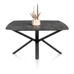 Palace, table ronde 150 x 120 cm - pied central - Anthracite