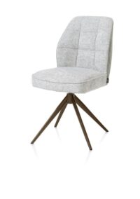 Bell, eetkamerstoel - steelbrown frame - draaibaar - relax - pocket - combi Calabria/Vada - Olijf - Afbeelding 2