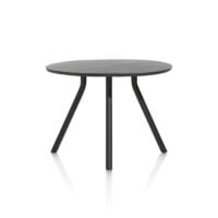 Arvada, bartafel 125 cm. - rond - centrale poot kort - Onyx