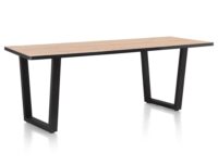 Avalox, bartafel 230 x 98 cm - kleur oak natural vintage - V poot - Afbeelding 2