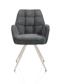 Bell, armstoel - creme frame - pocket - combi Calabria/Vada - Antraciet