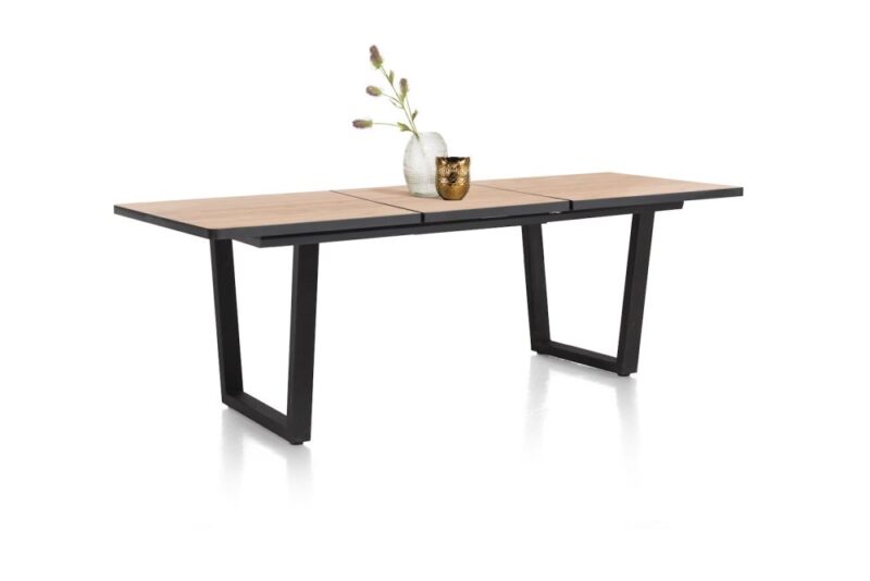 Avalox, Table De Bar &Agrave; Rallonge 190 (+ 60) X 98 Cm - Couleur Oak Natural Vintage - V Pied - Image 3