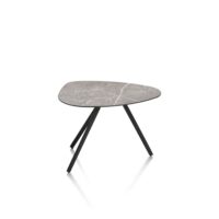 Minato, table basse 60 x 40 cm. - Gris clair