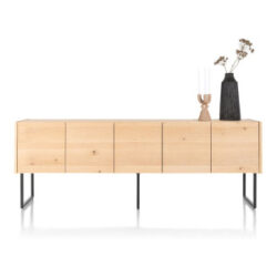 Carving, buffet 240 cm. - 5-portes - natural