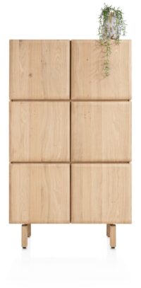 Azulo, armoire 100 cm - 6-portes (+ 2-tiroirs a l\'interieur)