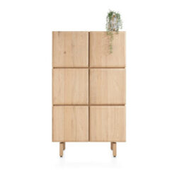 Azulo, armoire 100 cm - 6-portes (+ 2-tiroirs a l\'interieur)