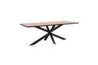 Avalox, table 170 x 98 cm - couleur oak natural vintage - centrale pied - Image 2