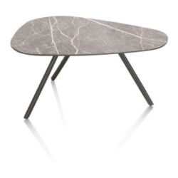 Minato, table basse 75 x 45 cm. - Gris clair