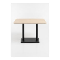 Brest bistrotafel Travertine 120x75cm - zwart
