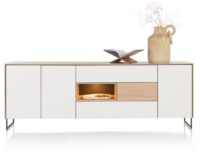 Lindfield, dressoir 240 cm. - 3-deuren + 3-laden + 1-niche (+ LED)