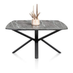 Palace, table ronde 150 x 120 cm - pied central - Gris clair