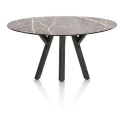 Minato, table de bar - ellipse - 180 x 100 cm. (hauteur: 92 cm.) - Gris clair