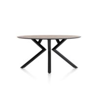 Masura, table de bar ellipse - 180 x 100 cm (hauteur 92 cm) - Rouille