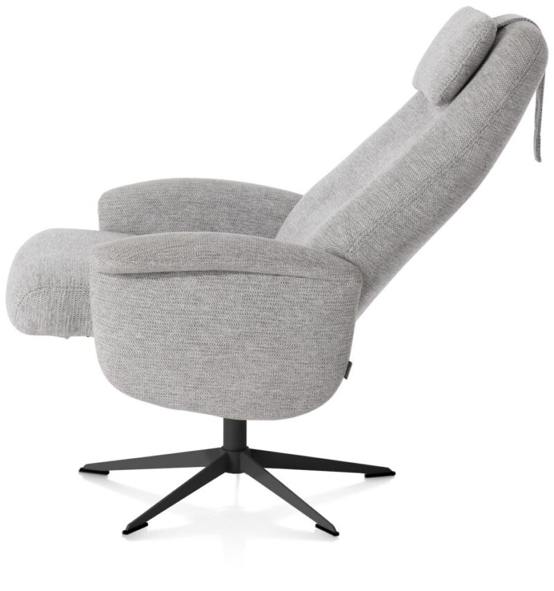 Tonale, Relax-Fauteuil Incl. Poef - Graphiet Frame - Afbeelding 3