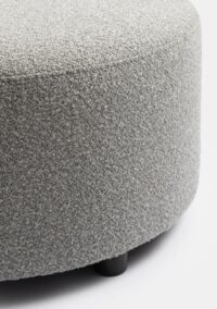 BeautiQ - Vero poef - rond 34cm - Olijf - Afbeelding 2
