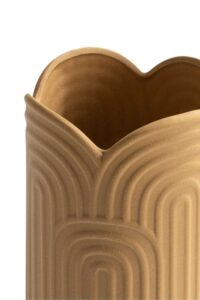 Gia vaas H35cm - Oker - Afbeelding 3
