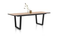 Avalox, table de bar &agrave; rallonge 190 (+ 60) x 98 cm - couleur oak natural vintage - V pied - Image 2