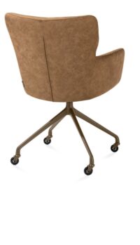 Sage, armstoel + wielen - alu frame in steelbrown - stof Oregon - Desert - Afbeelding 2