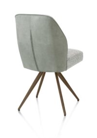 Bell, eetkamerstoel - steelbrown frame - pocket - combi Calabria/Vada - Olijf - Afbeelding 3