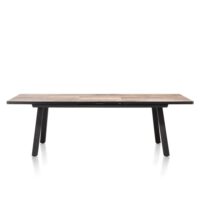 Avalox, table à rallonge 190 (+ 60) x 98 cm - couleur driftwood - 4 pied