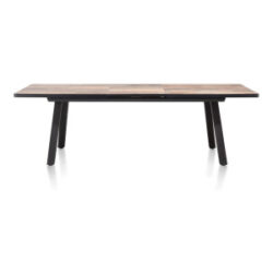 Avalox, table &agrave; rallonge 190 (+ 60) x 98 cm - couleur driftwood - 4 pied
