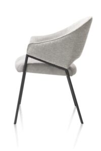 Nolan, armstoel - zwart frame (ROB) - combi Wave / Taurus - Ice grey - Afbeelding 3