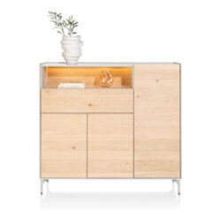 Niora, dressette 148 cm - 3-deuren + 1-lade + 1-niche