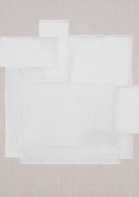 Chloe schilderij 120x120cm - Cremekleurig - Afbeelding 2