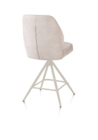 Bell, barstoel - creme frame - draaibaar - pocket - stof calabria - Olijf - Afbeelding 3
