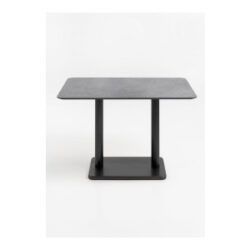 Brest bistrotafel stone anthracite 120x75cm - zwart
