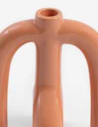 Adele kandelaar H20cm - Oranje - Afbeelding 2