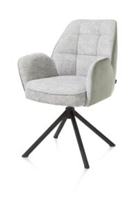 Bell, armstoel - zwart frame recht - draaibaar - pocket - combi Calabria/Vada - Olijf - Afbeelding 2