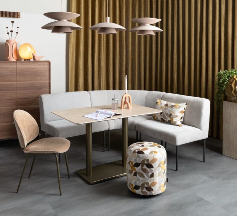 Brest Table De Bistro Travertine 120X75Cm - Or - Image 3