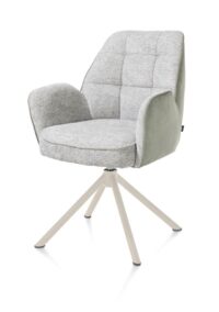 Bell, armstoel - creme frame recht - draaibaar - pocket - combi Calabria/Vada - Olijf - Afbeelding 2