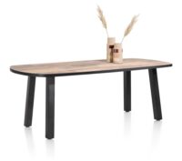 Avalox, bartafel ovaal 240 x 110 cm - kleur driftwood - 4 poot - Afbeelding 2