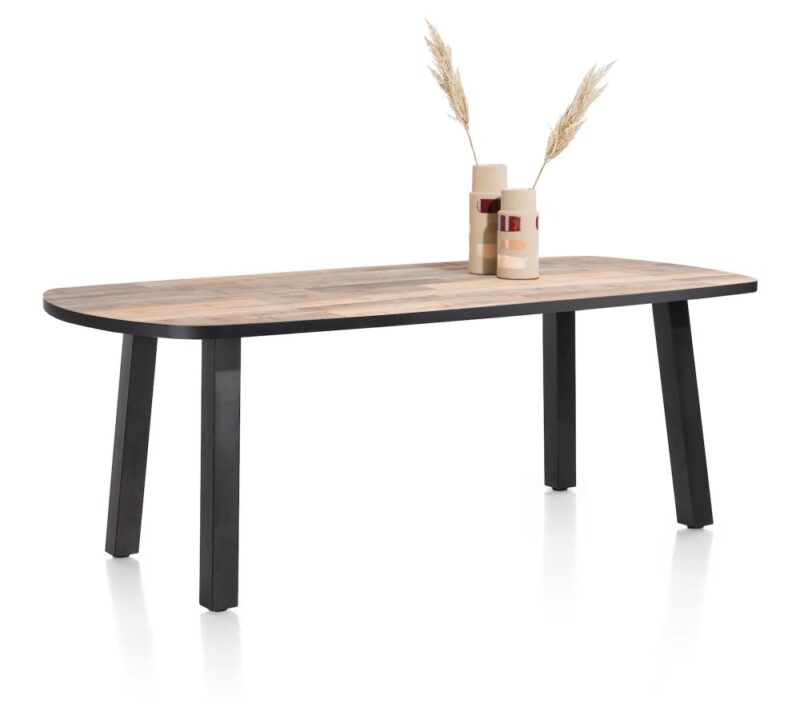 Avalox, Bartafel Ovaal 240 X 110 Cm - Kleur Driftwood - 4 Poot - Afbeelding 2