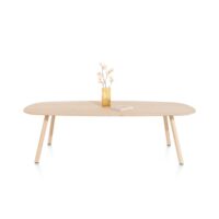 Niora, table 270 x 120 cm - ovale - pied bois
