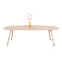 Niora, eetkamertafel 270 x 120 cm - deens ovaal - houten poot