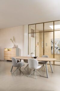 Niora, eetkamertafel 270 x 120 cm - deens ovaal - metalen poot - Silk grey naturel - Afbeelding 3