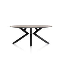 Masura, table ellipse - 180 x 100 cm - Rouille