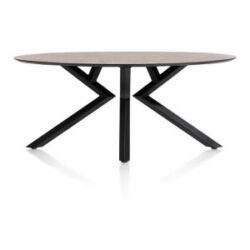 Masura, table ellipse - 180 x 100 cm - Rouille