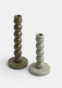 DOTS bougeoir 25cm - Olive - Image 3
