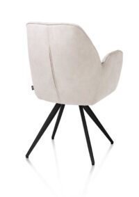 Bell, armstoel - zwart frame - pocket - combi Calabria/Vada - Kiezel - Afbeelding 3